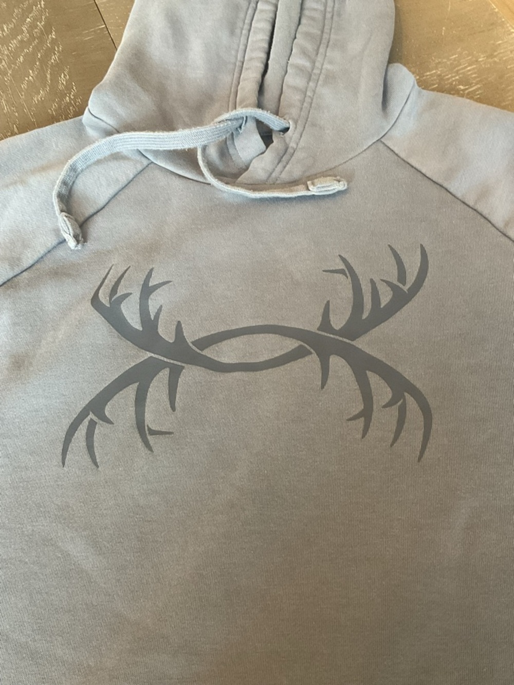 ***Under Armour ***Rival Fleece Antler Hoodie in a Slate Gray / Blue - Picture 8 of 11